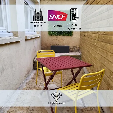 Le Nagi : Beau Studio Avec Patio Privatif Appartement Rouen